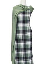 Load image into Gallery viewer, Sage Plaid - $22 pm - French Terry