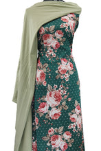 Load image into Gallery viewer, Jewelled Rose in Green - $22 pm - Scuba