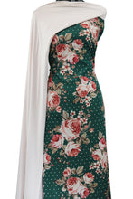 Load image into Gallery viewer, Jewelled Rose in Green - $22 pm - Scuba