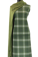 Load image into Gallery viewer, Olive Plaid - $22 pm - Scuba