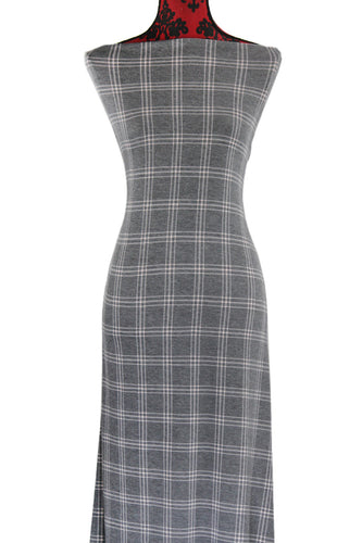 Pink and Grey Plaid - $19.50 pm - Poly Rayon Spandex