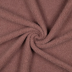 Dark Blush - $38.00pm - Teddy Fleece Double Sided - European Collection