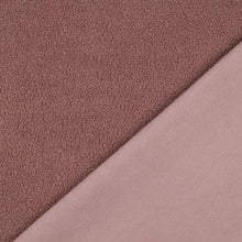 Load image into Gallery viewer, Dark Blush - $38.00pm - Teddy Fleece Double Sided - European Collection