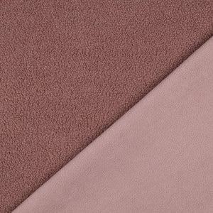 Dark Blush - $38.00pm - Teddy Fleece Double Sided - European Collection