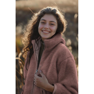Dark Blush - $38.00pm - Teddy Fleece Double Sided - European Collection