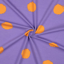 Load image into Gallery viewer, Big Dots in Purple - $34.00pm - Cotton Elastane - European Collection