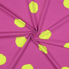 Load image into Gallery viewer, Big Dots in Fuchsia - $34.00pm - Cotton Elastane - European Collection