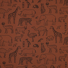 Load image into Gallery viewer, Safari Animals - $36.00pm - French Terry - European Collection