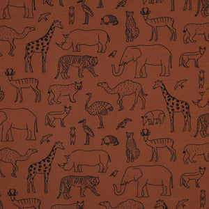 Safari Animals - $36.00pm - French Terry - European Collection