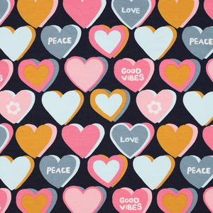 French Terry Hearts - $35.00pm - European Collection