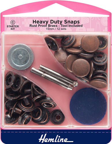 Heavy Duty Snaps - Bronze