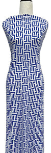 Act Natural in Blue - $20 pm - Double Brushed Poly