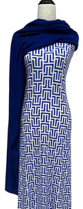 Act Natural in Blue - $20 pm - Double Brushed Poly