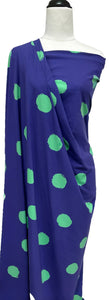Big Dots in Blue - $34.00pm - Cotton Elastane - European Collection