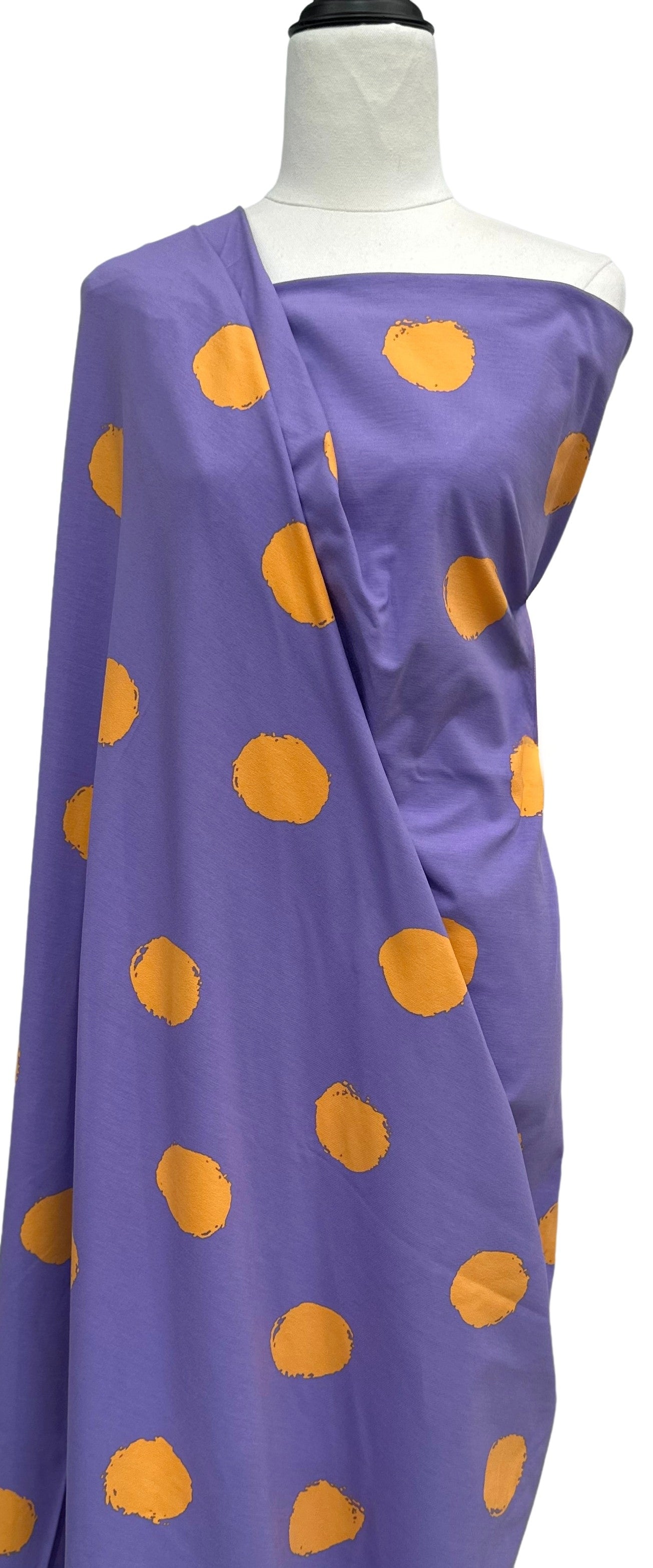 Big Dots in Purple - $34.00pm - Cotton Elastane - European Collection