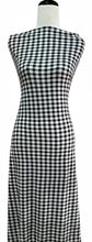 Load image into Gallery viewer, Black Gingham - $20 pm - Double Brushed Poly
