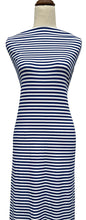 Load image into Gallery viewer, Blue &amp; White Stripes - $20 pm - Double Brushed Poly