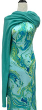 Load image into Gallery viewer, Blue &amp; Lime Swirl - $21.50 pm - Rib Knit