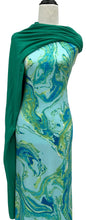 Load image into Gallery viewer, Blue &amp; Lime Swirl - $21.50 pm - Rib Knit