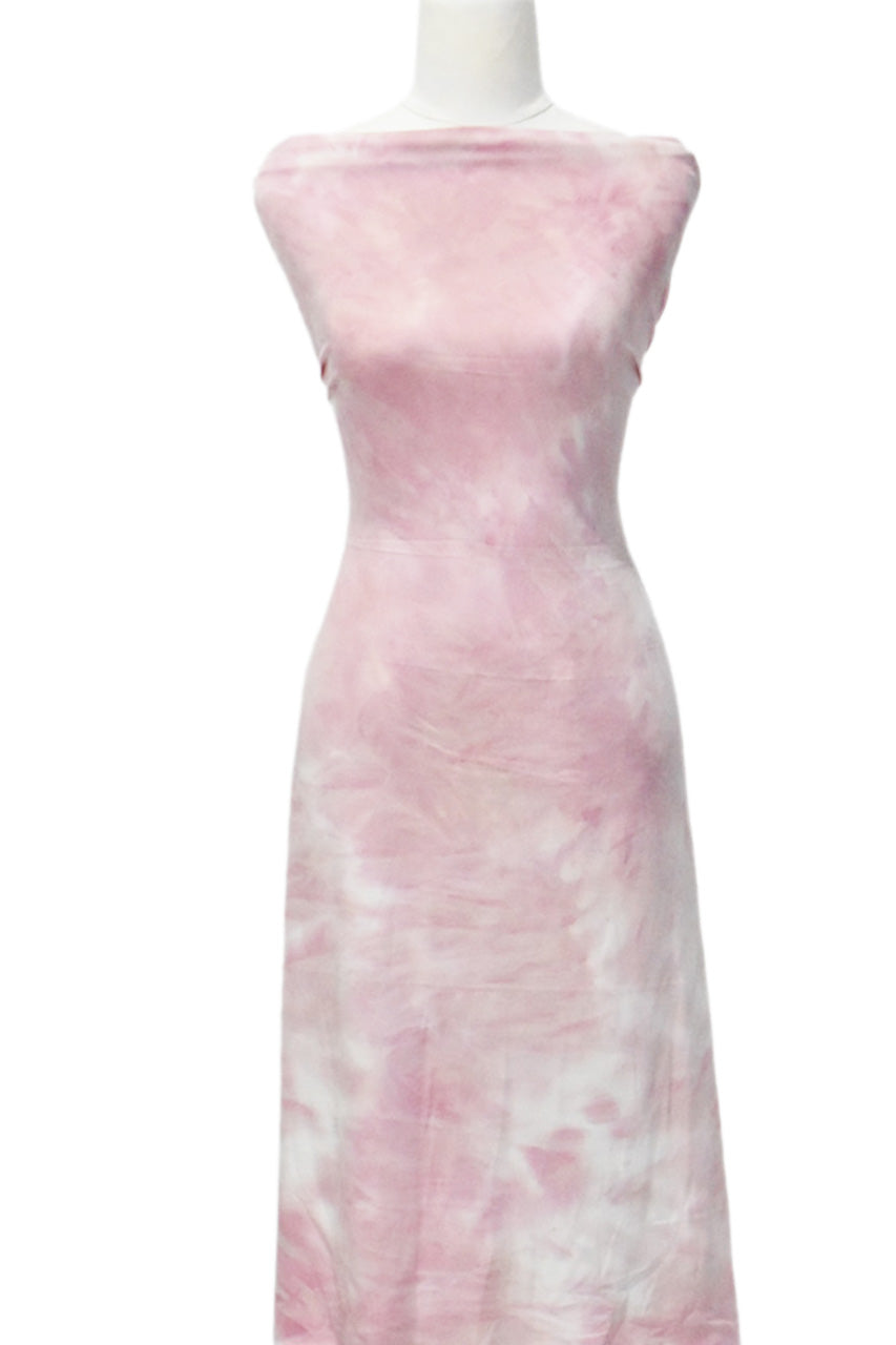 Blush Tie Dye - $18 pm - Double Brushed Poly