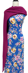 Brunch Date in Indigo - $20 pm - Double Brushed Poly
