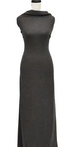 Charcoal - Double Knit Squiggle Rib - Pre Cuts