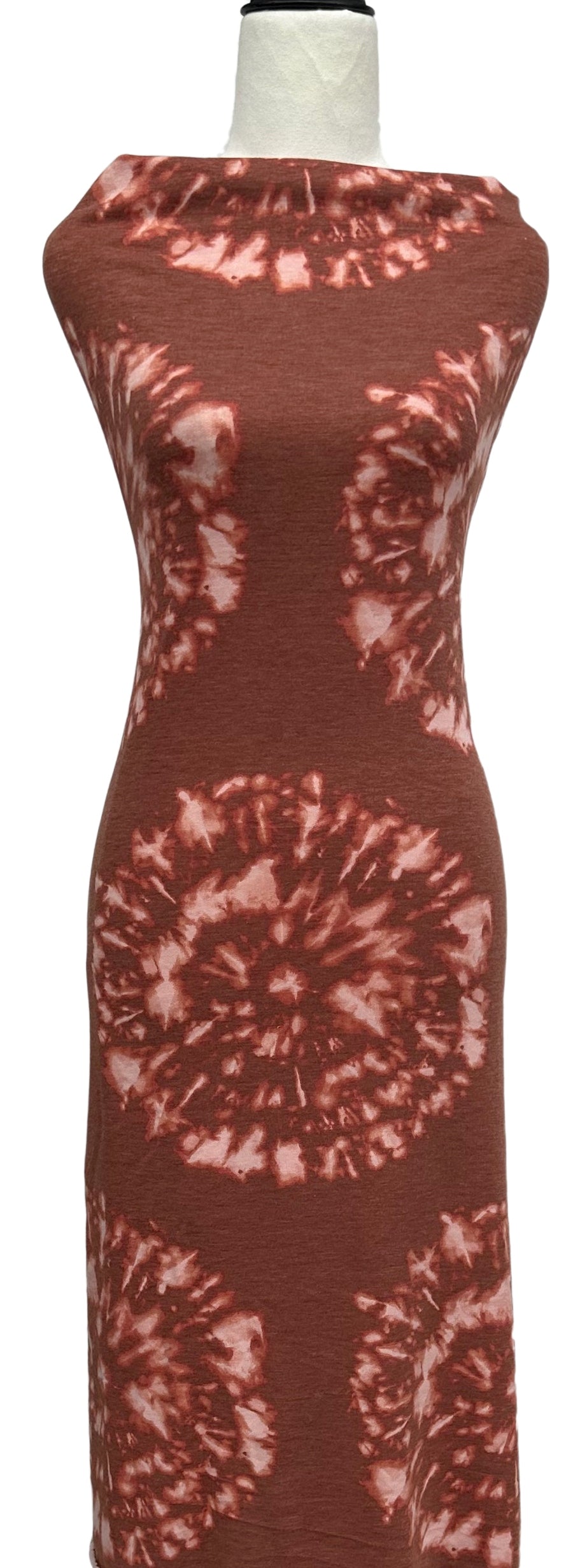 Circle Tie Dye in Rust - $22 pm - French Terry