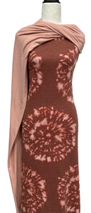 Circle Tie Dye in Rust - $22 pm - French Terry
