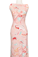 Crackle in Pink - $20 pm - Double Brushed Poly