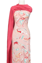 Load image into Gallery viewer, Crackle in Pink - $20 pm - Double Brushed Poly