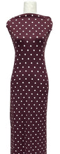 Load image into Gallery viewer, Dancing Dots in Mulberry - $20pm - Double Brushed Poly