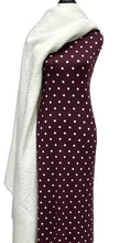 Load image into Gallery viewer, Dancing Dots in Mulberry - $20pm - Double Brushed Poly