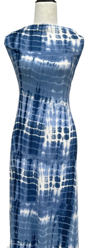 Denim Blue Tie Dye - $20 pm - Double Brushed Poly