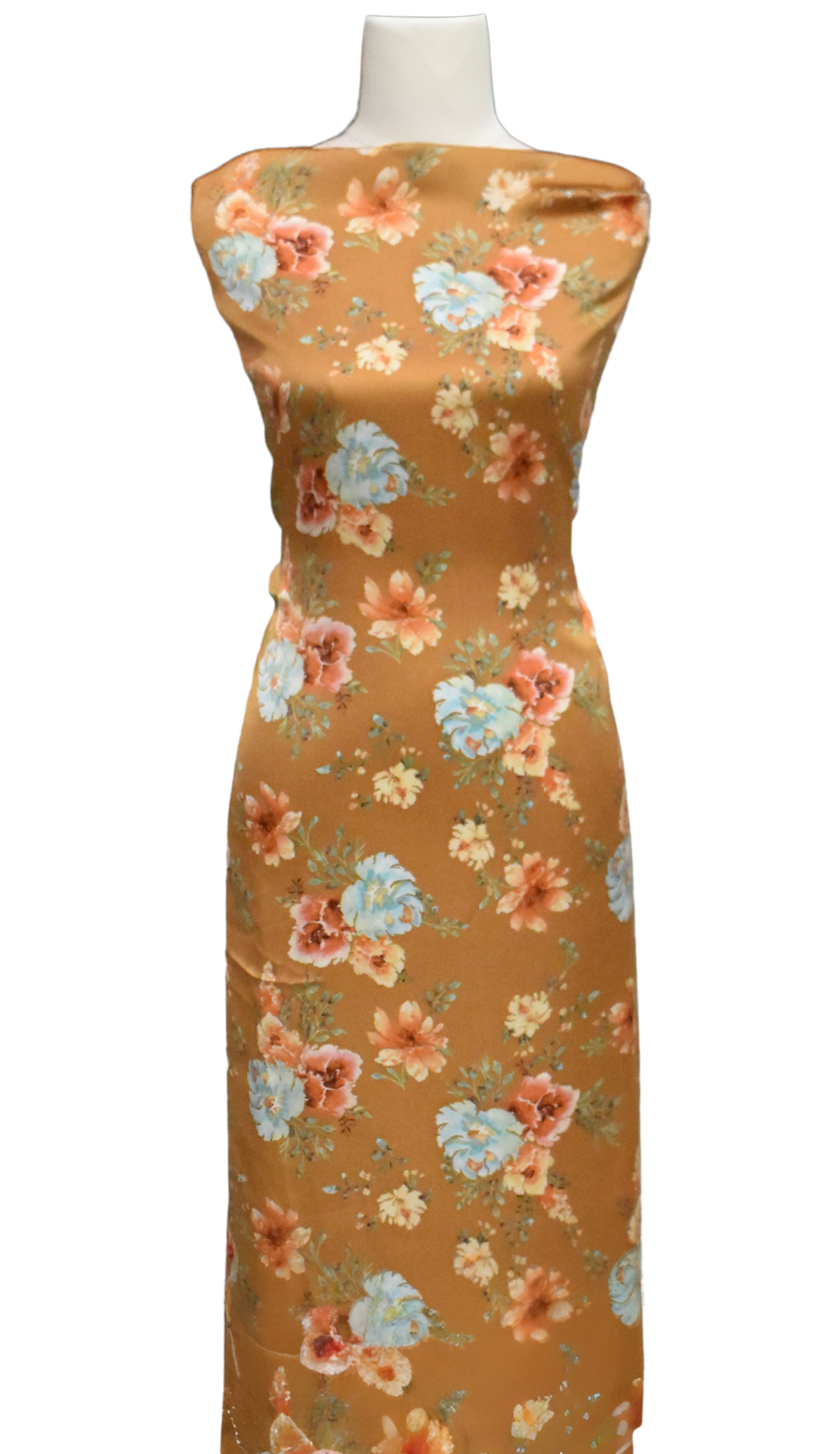Earth Flowers - Satin Woven - Pre Cuts