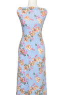 Easy Love in Blue - $19.50 pm - Poly Rayon Spandex
