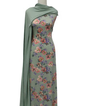 Load image into Gallery viewer, Easy Love in Green - $19.50 pm - Poly Rayon Spandex
