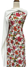 Load image into Gallery viewer, Flora Tapestry in Ivory - $20 pm - Double Brushed Poly