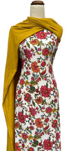 Load image into Gallery viewer, Flora Tapestry in Ivory - $20 pm - Double Brushed Poly