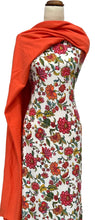 Load image into Gallery viewer, Flora Tapestry in Ivory - $20 pm - Double Brushed Poly