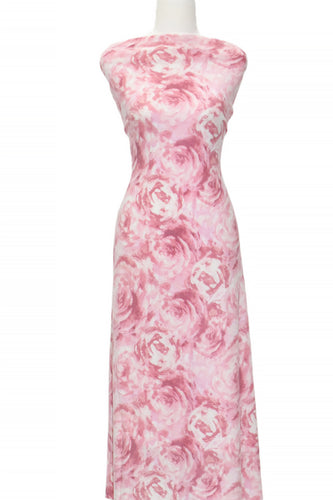 Floral Swirls in Pink - $23.50 pm - Faux Alpaca