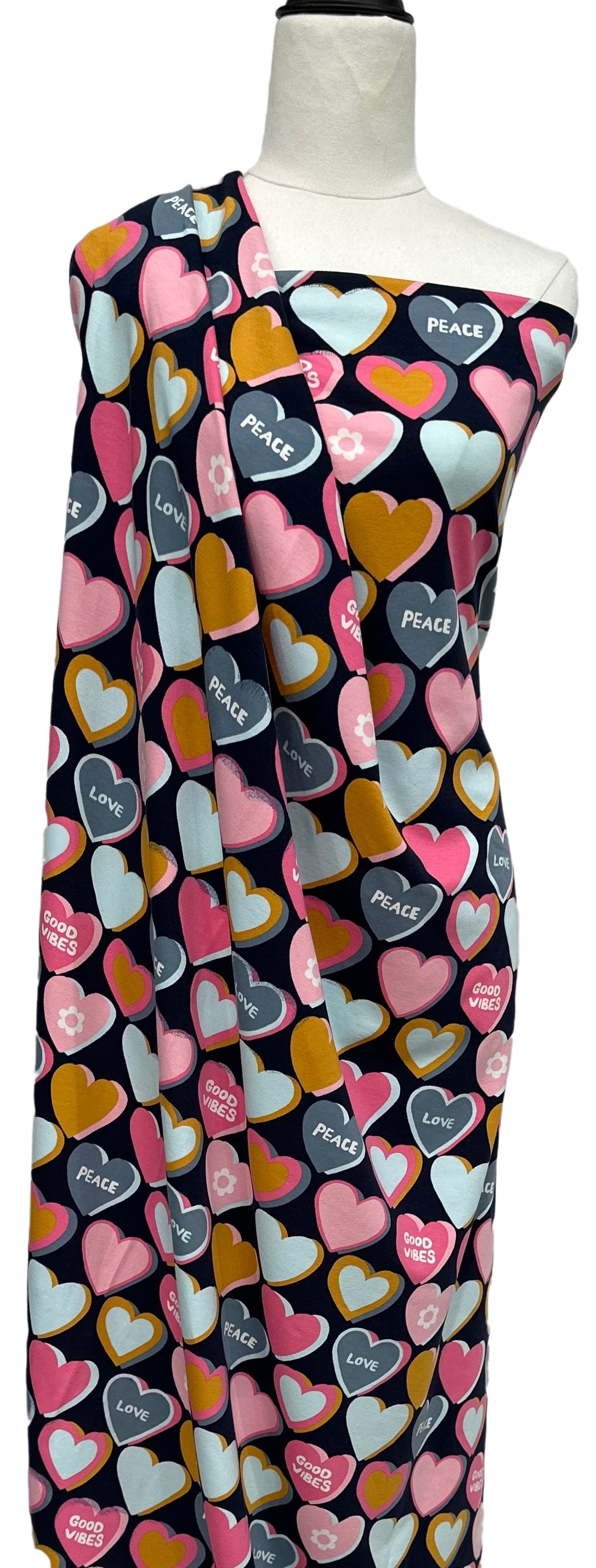 French Terry Hearts - $35.00pm - European Collection