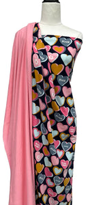 French Terry Hearts - $35.00pm - European Collection