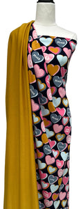 French Terry Hearts - $35.00pm - European Collection