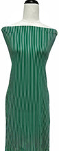Load image into Gallery viewer, Green Stripes - $20 pm - Double Brushed Poly