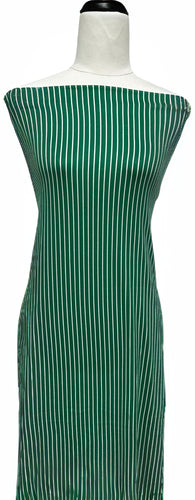 Green Stripes - $20 pm - Double Brushed Poly