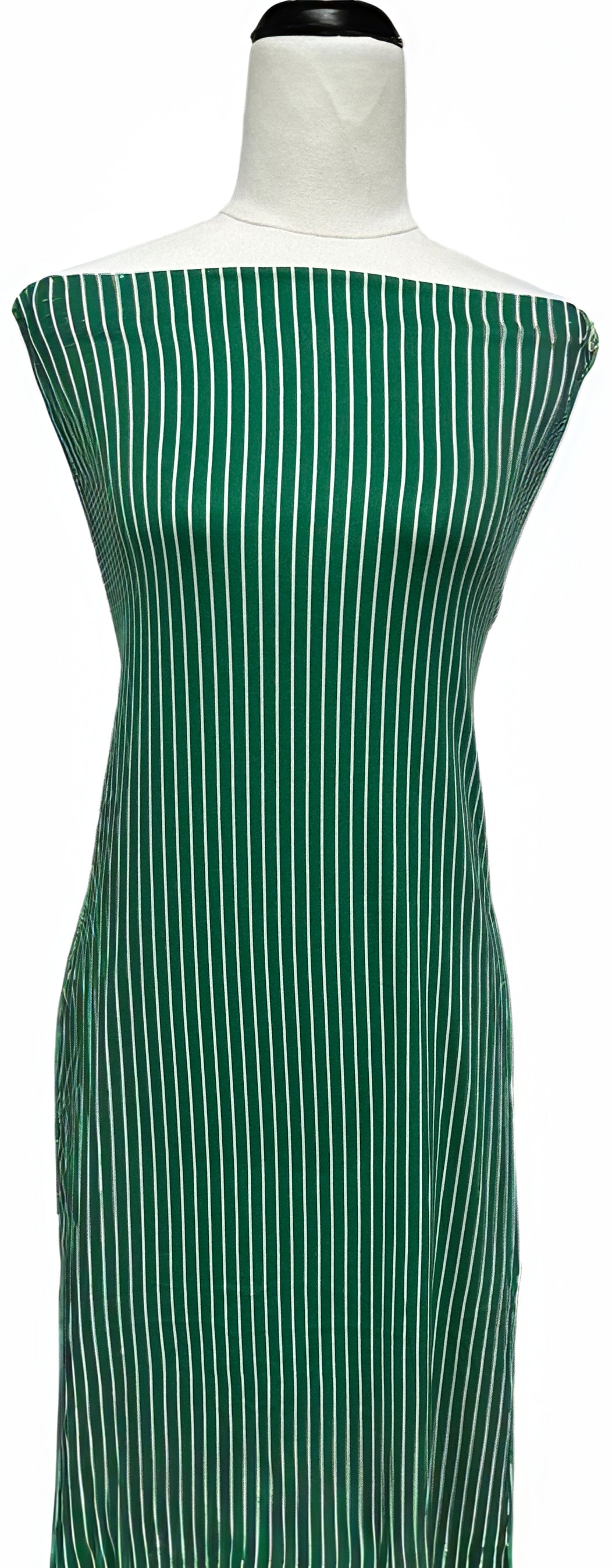 Green Stripes - $20 pm - Double Brushed Poly