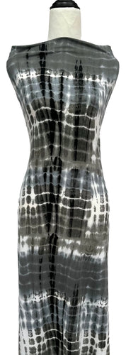 Grey Tie Dye - $20 pm - Double Brushed Poly