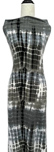 Grey Tie Dye - $20 pm - Double Brushed Poly
