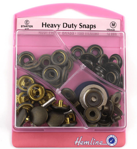 Heavy Duty Snaps - Antique Brass