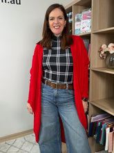 Load image into Gallery viewer, Lipstick Red Rayon Angora Sweater Knit - $24pm